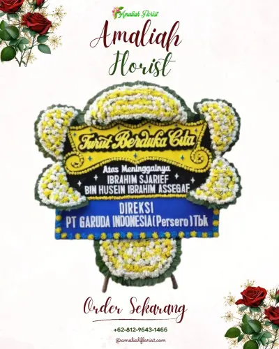 Papan Bunga Duka di Benjor